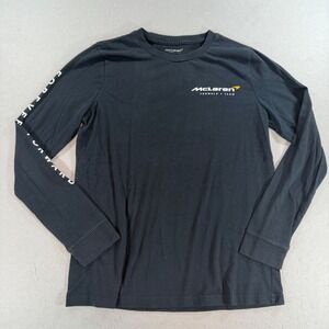 McLaren F1 Racing Long Sleeve Graphic Shirt Black Mens XS S